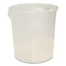 Load image into Gallery viewer, Round Storage Containers, 22 qt, 13.13" Diameter x 14" h, Plastic, Clear
