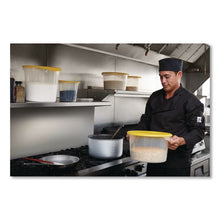 Load image into Gallery viewer, Round Storage Containers, 22 qt, 13.13" Diameter x 14" h, Plastic, Clear
