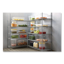 Load image into Gallery viewer, Round Storage Containers, 22 qt, 13.13" Diameter x 14" h, Plastic, Clear
