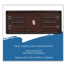 Load image into Gallery viewer, OfficeWorks Commercial Wood-Laminate Folding Table, Rectangular, 60" x 30" x 29", Oak
