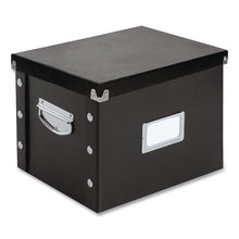 Load image into Gallery viewer, File Box, Letter Files, 11.75" x 9.75" x 9.5", Black
