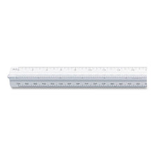 Load image into Gallery viewer, Triangular Scale, Plastic, 12" Long, Architectural, White
