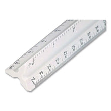 Load image into Gallery viewer, Triangular Scale, Plastic, 12" Long, Architectural, White
