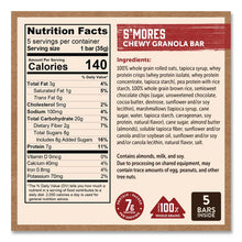 Load image into Gallery viewer, Chewy S'Mores Granola Bar, 1.23 oz Bar, 5/Box
