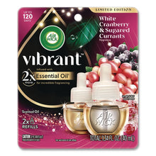 Load image into Gallery viewer, Vibrant Scented Oil Warmer Refill, Limited Edition, White Cranberry and Sugared Currants, 0.67 oz, 2/Pack

