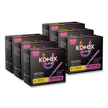 Load image into Gallery viewer, U by Kotex Click Compact Tampons, Regular Absorbency, 16/Pack, 8 Packs/Carton
