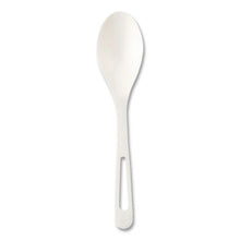 Load image into Gallery viewer, TPLA Cutlery, Medium Heavyweight, Spoon, Plastic, Light Beige, 24/Pack
