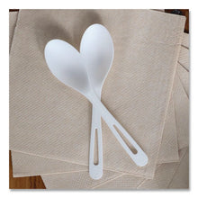 Load image into Gallery viewer, TPLA Cutlery, Medium Heavyweight, Spoon, Plastic, Light Beige, 24/Pack
