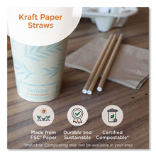 Load image into Gallery viewer, Kraft Paper Straws, 8", Brown, 50/Pack
