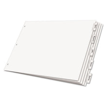 Load image into Gallery viewer, Paper Insertable Dividers, 5-Tab, 11 x 17, White, Clear Tabs, 1 Set
