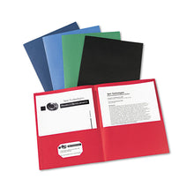 Load image into Gallery viewer, Two-Pocket Folder, Accommodates (40) 11 x 8.5 Sheets, Assorted Colors, 25/Box
