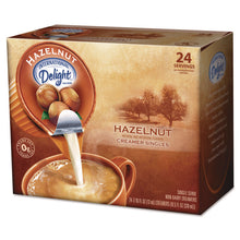 Load image into Gallery viewer, Coffee Creamer, Hazelnut, 0.44 oz Mini Cups, 24/Box
