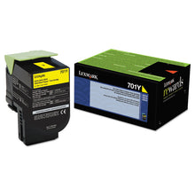 Load image into Gallery viewer, 70C10Y0 Return Program Toner, 1,000 Page-Yield, Yellow
