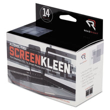 Load image into Gallery viewer, ScreenKleen Alcohol-Free Wipes, Cloth, 5 x 5, Unscented, 14/Box
