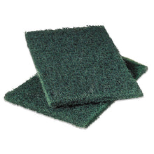 Load image into Gallery viewer, Heavy-Duty Scouring Pad 86, 6 x 9, Green, Dozen

