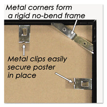 Load image into Gallery viewer, Metal Poster Frame, Plastic Face, 24 x 36, Black
