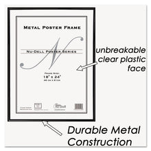 Load image into Gallery viewer, Metal Poster Frame, Plastic Face, 18 x 24, Black
