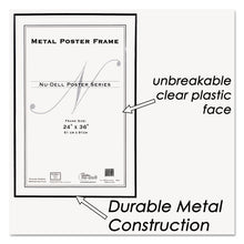 Load image into Gallery viewer, Metal Poster Frame, Plastic Face, 24 x 36, Black
