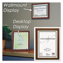 Load image into Gallery viewer, Solid Oak Hardwood Frame, 8.5 x 11, Walnut Finish

