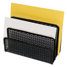 Load image into Gallery viewer, Urban Collection Punched Metal Letter Sorter, 3 Sections, DL to A6 Size Files, 6.5" x 3.25" x 5.5", Black
