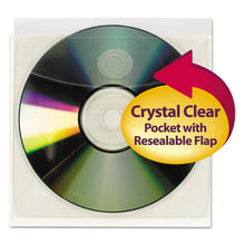 Load image into Gallery viewer, Self-Adhesive CD/Diskette Pockets, Clear, 10/Pack

