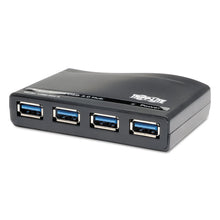 Load image into Gallery viewer, USB 3.0 SuperSpeed Hub, 4 Ports, Black
