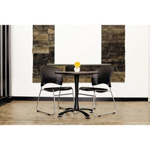 Load image into Gallery viewer, Reve Guest Chair with Sled Base, 19.75" x 23.5" x 33.5", Black Seat, Black Back, Silver Base, 2/Carton
