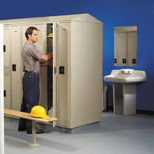 Load image into Gallery viewer, Double Tier Locker, Single Stack, 12w x 18d x 72h, Medium Gray
