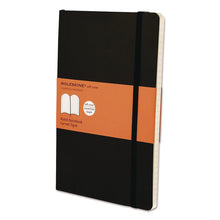 Load image into Gallery viewer, Classic Softcover Notebook, 1-Subject, Narrow Rule, Black Cover, (192) 8.25 x 5 Sheets
