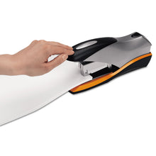 Load image into Gallery viewer, Optima 70 Desktop Stapler, 70-Sheet Capacity, Silver/Black/Orange
