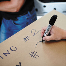 Load image into Gallery viewer, King Size Permanent Marker, Broad Chisel Tip, Black, 4/Pack
