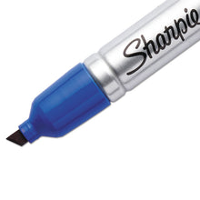 Load image into Gallery viewer, King Size Permanent Marker, Broad Chisel Tip, Blue, Dozen

