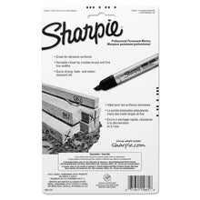 Load image into Gallery viewer, King Size Permanent Marker, Broad Chisel Tip, Black, 4/Pack
