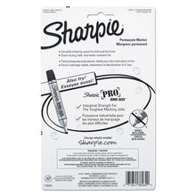 Load image into Gallery viewer, Chisel Tip Permanent Marker, Medium Chisel Tip, Black, 4/Pack

