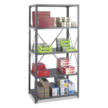 Load image into Gallery viewer, Commercial Steel Shelving Unit, Five-Shelf, 36w x 24d x 75h, Dark Gray
