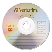 Load image into Gallery viewer, DVD+R Recordable Disc, 4.7 GB, 16x, Spindle, Silver, 100/Pack
