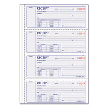 Load image into Gallery viewer, Money Receipt Book, Softcover, Two-Part Carbonless, 7 x 2.75, 4 Forms/Sheet, 200 Forms Total
