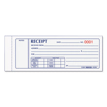 Load image into Gallery viewer, Receipt Book, Three-Part Carbonless, 7 x 2.75, 4 Forms/Sheet, 50 Forms Total
