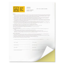 Load image into Gallery viewer, Vitality Multipurpose Carbonless 2-Part Paper, 8.5 x 11, Canary/White, 5,000/Carton
