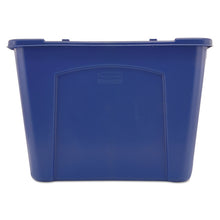 Load image into Gallery viewer, Stacking Recycle Bin, 14 gal, Polyethylene, Blue
