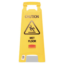 Load image into Gallery viewer, "Caution Wet Floor" Sign, 11 x 12 x 25, Yellow
