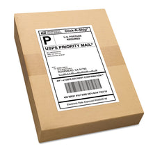 Load image into Gallery viewer, Shipping Labels w/ TrueBlock Technology, Inkjet/Laser Printers, 5.5 x 8.5, White, 2/Sheet, 500 Sheets/Box
