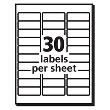 Load image into Gallery viewer, Matte Clear Easy Peel Mailing Labels w/ Sure Feed Technology, Laser Printers, 1 x 2.63, Clear, 30/Sheet, 50 Sheets/Box
