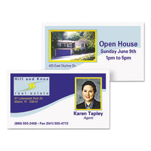 Load image into Gallery viewer, Clean Edge Business Cards, Laser, 2 x 3.5, White, 10 Cards/Sheet, 20 Sheets/Pack
