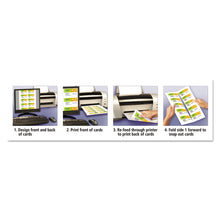Load image into Gallery viewer, Clean Edge Business Cards, Laser, 2 x 3.5, Ivory, 10 Cards/Sheet, 20 Sheets/Pack
