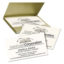 Load image into Gallery viewer, Clean Edge Business Cards, Laser, 2 x 3.5, Ivory, 10 Cards/Sheet, 20 Sheets/Pack
