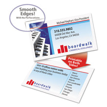 Load image into Gallery viewer, Clean Edge Business Cards, Laser, 2 x 3.5, White, 10 Cards/Sheet, 20 Sheets/Pack
