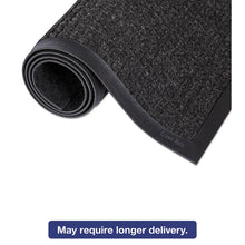 Load image into Gallery viewer, Super-Soaker Wiper/Scraper Mat with Gripper Bottom, Rectangular, Charcoal Gray Loop Pile Surface, 24" x 36"
