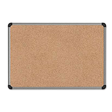 Load image into Gallery viewer, Cork Board with Aluminum Frame, 36" x 24", Tan Surface, Satin Aluminum Frame
