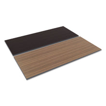 Load image into Gallery viewer, Reversible Laminate Table Top, Rectangular, 71.5w x 29.5d, Espresso/Walnut
